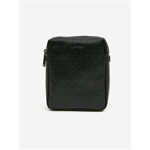 Čierna pánska vzroovaná taška cez rameno Calvin Klein Must Mono Block