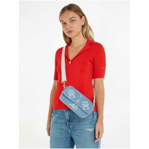 Svetlomodrá dámska crossbody kabelka Tommy Hilfiger