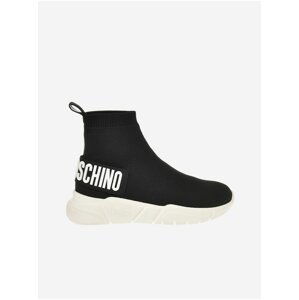 Čierne dámske členkové slip on tenisky Love Moschino