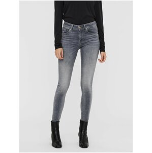 Šedé dámske skinny fit rifle VERO MODA Lux