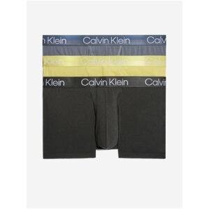 Boxerky pre mužov Calvin Klein Underwear - čierna, žltá, sivá