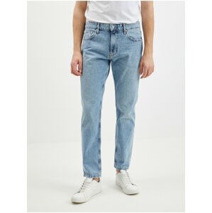 Modré pánske straight fit rifle Calvin Klein Jeans