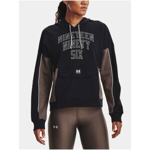 Hnedo-čierna dámska mikina Under Armour Rival Fleece + Hoodie