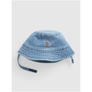 Svetlo modrý detský džínsový klobúk GAP