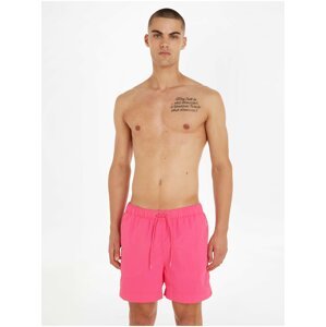 Plavky pre mužov Tommy Hilfiger - ružová