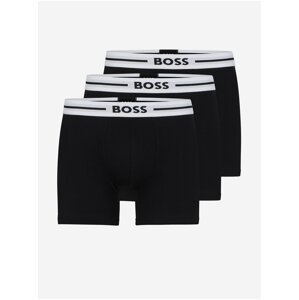 Súprava troch pánskych boxeriek v čiernej farbe HUGO BOSS