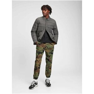 Kaki pánske army nohavice GAP essential joggers