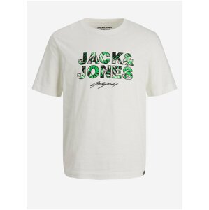 Biele chlapčenské tričko Jack & Jones Tulum