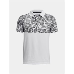 Tričko Under Armour UA Perf Palm Sketch Polo-WHT