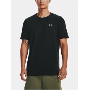 Čierne pánske športové tričko Under Armour UA Rush Seamless Legacy SS