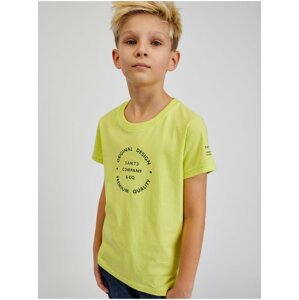 Žlté chlapčenské bavlnené tričko SAM73 Pyrop