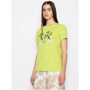 Svetlo zelené dámske tričko Armani Exchange