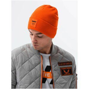 Čiapky, šály, rukavice pre mužov Ombre Clothing - oranžová