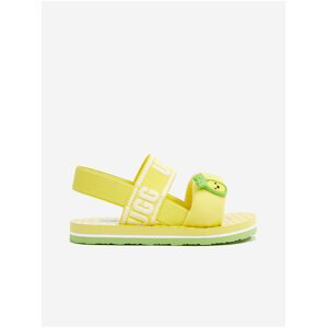 Zeleno-žlté dievčenské sandále UGG Zuma