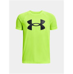 Neónovo-zelené chlapčenské tričko Under Armour UA Tech Twist SS