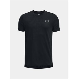 Čierne chlapčenské športové tričko Under Armour Tech Vent Jacquard