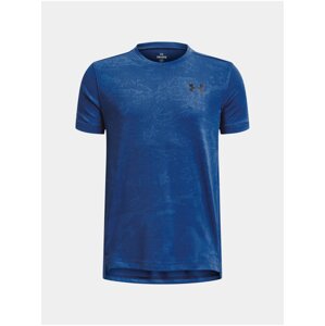 Modré chlapčenské športové tričko Under Armour UA Tech Vent Jacquard SS