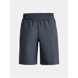 Tmavošedé chlapčenské šortky Under Armour UA Woven Graphic Shorts