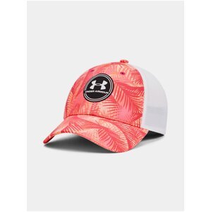 Oranžová pánska vzorovaná športová šiltovka Under Armour Iso-chill Driver Mesh