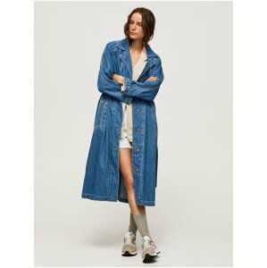 Trenčkoty a ľahké kabáty pre ženy Pepe Jeans - modrá