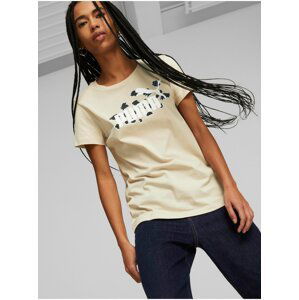 Béžové dámske tričko Puma Animal