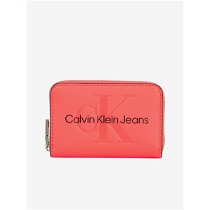 Koralová dámska peňaženka Calvin Klein Jeans