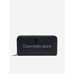 Čierna dámska peňaženka Calvin Klein Jeans Sculpted Mono Zip