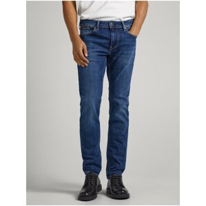 Modré pánske slim fit džínsy Pepe Jeans Finsbury