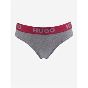 Šedé dámske melírované nohavičky Hugo Boss