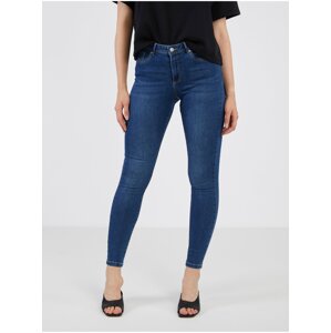 Tmavomodré dámske skinny fit rifle VERO MODA Tanya