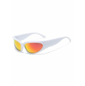 Biele unisex športové slnečné okuliare VeyRey Steampunk Gezrel
