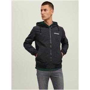 Čierna pánska ľahká bunda Jack & Jones Rush