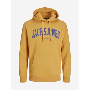 Horčicová pánska mikina s kapucňou Jack & Jones Josh