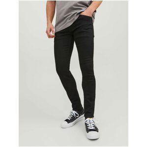 Čierne pánske skinny fit džínsy Jack & Jones Liam