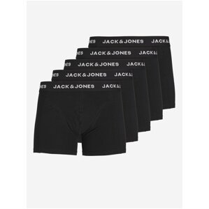 Súprava piatich pánskych boxeriek v čiernej farbe Jack & Jones Chuey