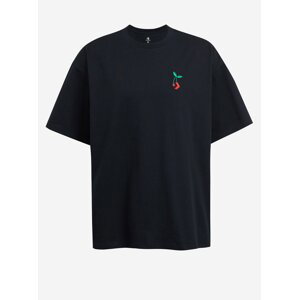 Čierne pánske tričko Converse Star Chevron Cherry