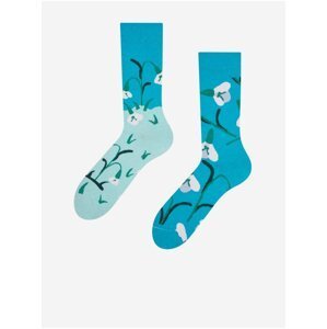 Modré unisex veselé ponožky Dedoles Snežienky