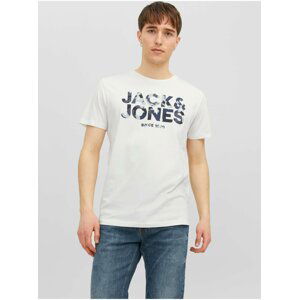 Biele pánske tričko Jack & Jones James