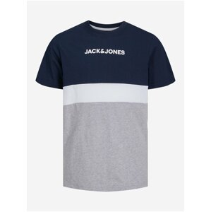 Tmavomodré chlapčenské tričko Jack & Jones Ereid