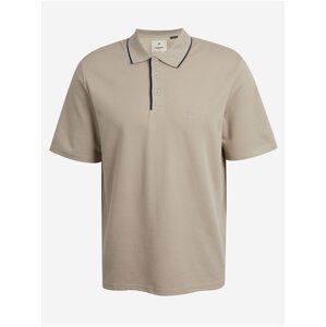 Krémové pánske polo tričko Jack & Jones Blamatt