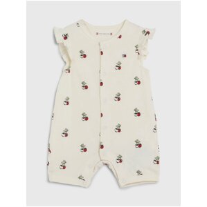 Krémové dievčenské vzorované body Tommy Hilfiger Baby Cherry