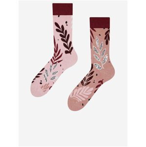 Ružové dámske veselé ponožky Dedoles Ružové listy