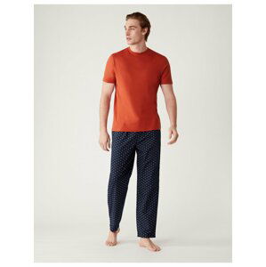 Pyžamá pre mužov Marks & Spencer - oranžová, modrá