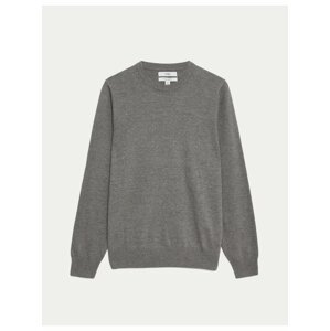 Sivý pánsky basic sveter Marks & Spencer