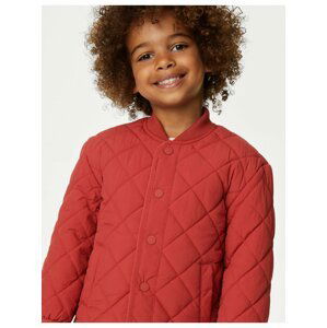 Červená chlapčenská prešívaná bunda Marks & Spencer
