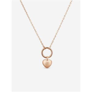 Dámsky náhrdelník v ružovozlatej farbe Vuch Angelica Heart