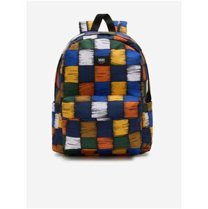 Žlto-modrý kockovaný batoh VANS Old Skool H2O Backpack