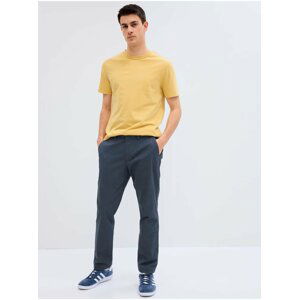 Modré pánske slim fit nohavice GAP GapFlex