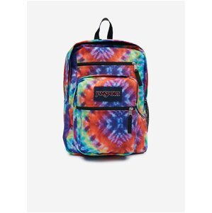 Modro-červený batikovaný batoh Jansport Big Student