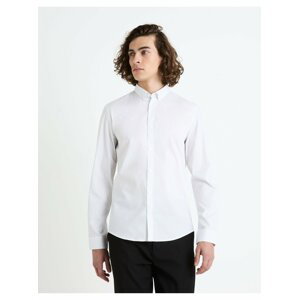 Biela pánska vzorovaná košeľa Celio Faop
